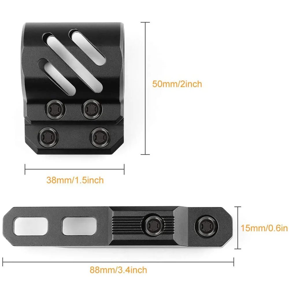 Supporto per torcia Offset M-Lok supporto per staffa per torcia tattica per guida Picatinny da 20mm sistema M-Lok accessori per la caccia