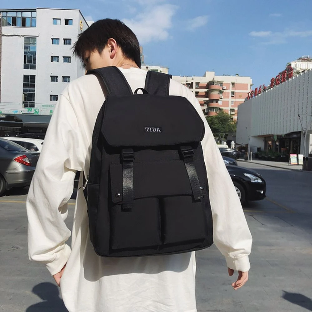 

Модный студенческий рюкзак с несколькими карманами, водонепроницаемая сумка на плечо большой вместимости, нейлоновая износостойкая школьная сумка, подарки