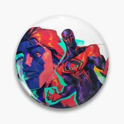 Miguel Ohara Spiderverse Art  Soft Button Pin Badge Decor Funny Gift Hat Cartoon Lover Women Jewelry Cute Metal Creative