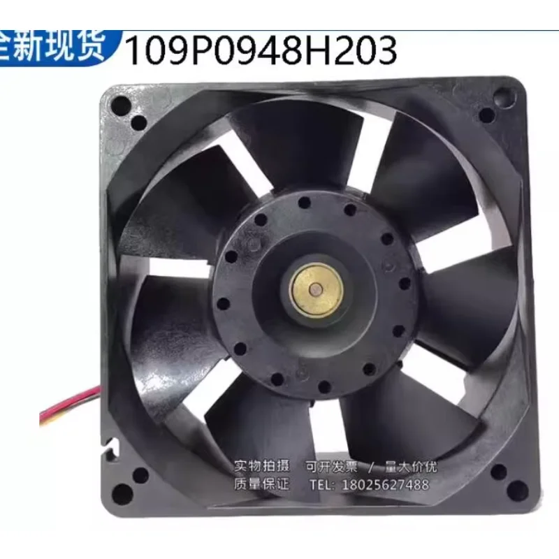 SANYO DENKI 109P0948H203 DC 48V 0.1A 90x90x32mm 3-Wire Server Cooling Fan