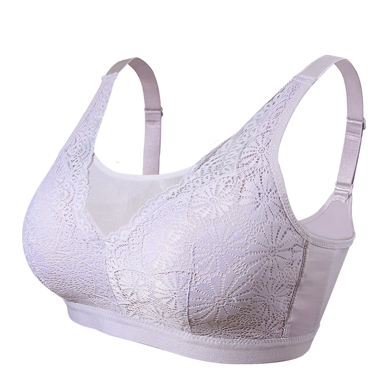 

LERVANLA 2449 New Style Lace Breast Prosthesis Bra Without Underwire Breast Tube Top Bra Full Cup Underwear for Mastectomy Women