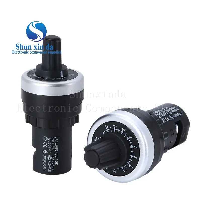 LA42DWQ-22 1K 2K 5K 10K 20K 50K 100K 200K Inverter Resistance Switch Diameter Pots Rotary Potentiometer Converter Governor