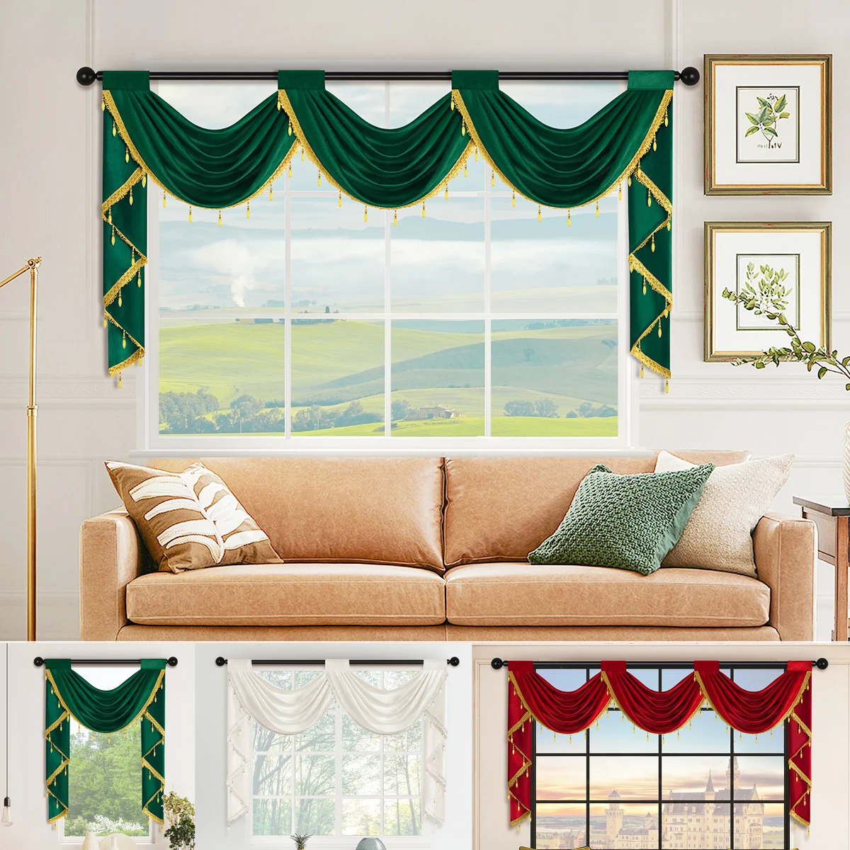 1 قطعة النمط الأوروبي الفاخرة الجوف غنيمة الستارة ، قضيب الجيب ، نسيج مخملي ناعم ، نسيج ستارة لون نقي لغرفة المعيشة