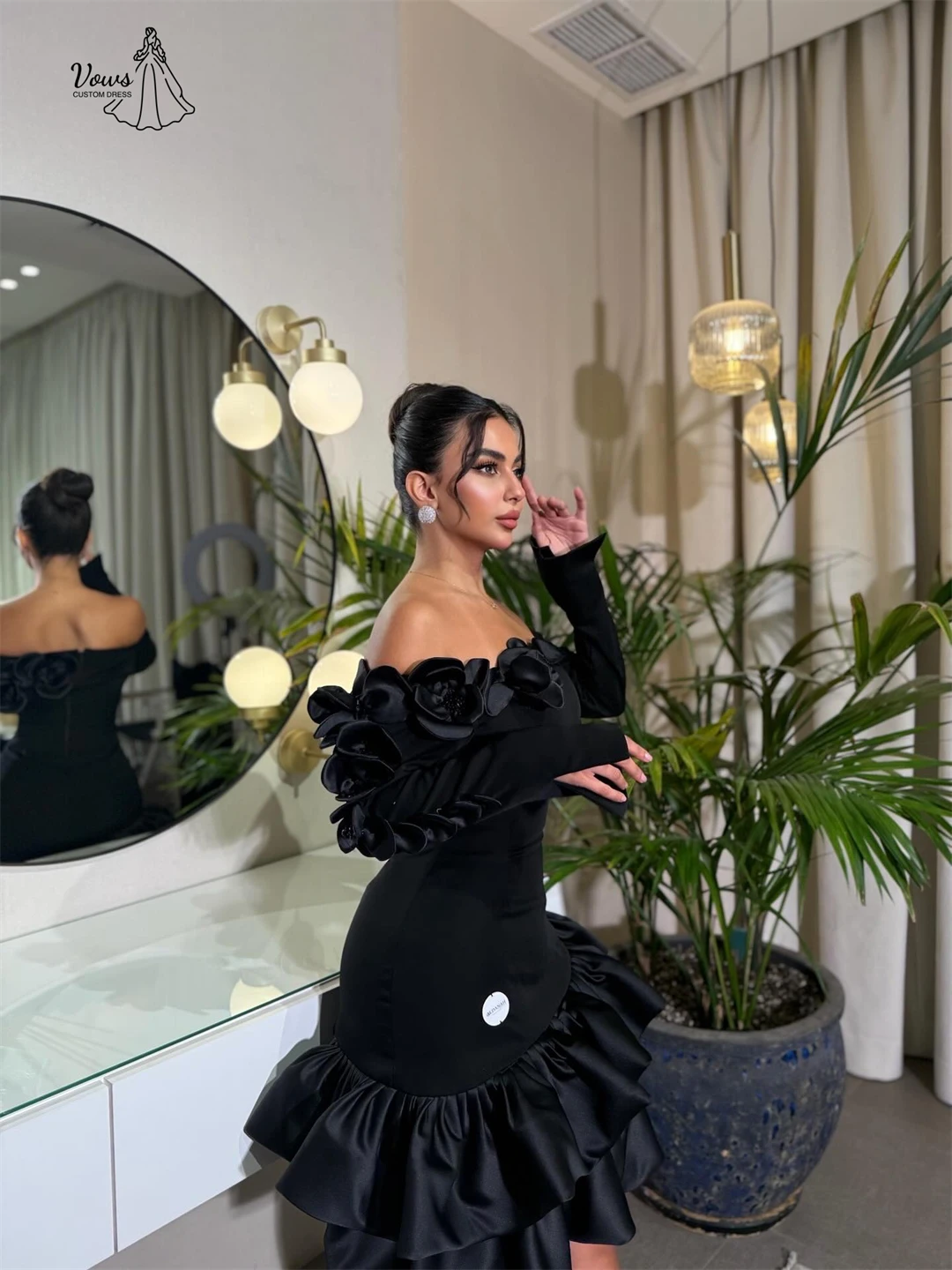 Vows Avondjurken Bruiloftsgast Jurken Woman Line A Jurken. Voor. Vrouwen bruiloft feestjurk op maat gemaakte galajurk 2025 gala