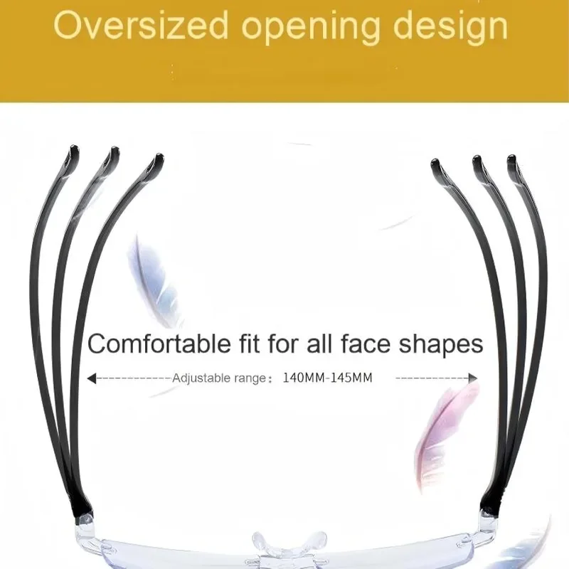 نظارات جديدة مضادة للضوء الأزرق لقصر النظر الشيخوخي بدون إطار للرجال والنساء نماذج من نظارات مضادة للسقوط خفيفة للغاية لنظارات المسنين #3