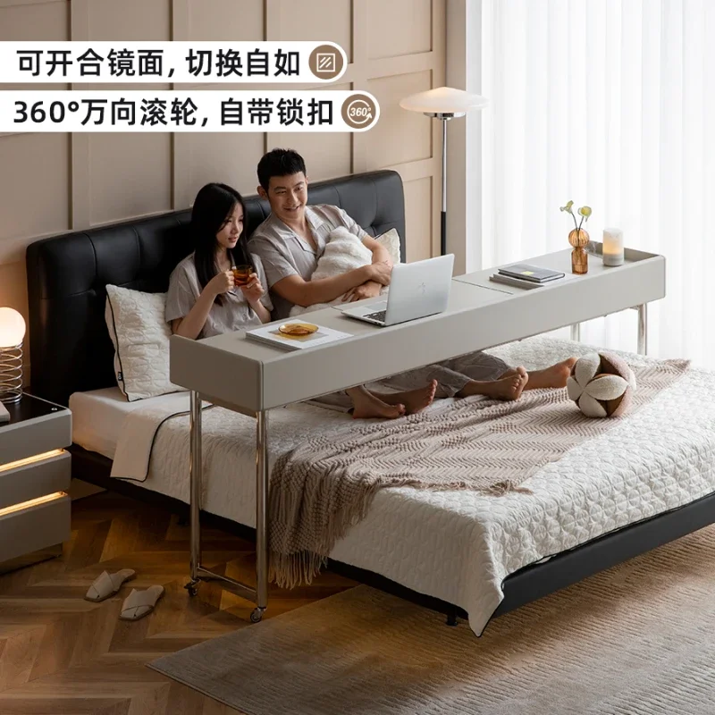 

Shengye An Room Light Luxury Cross Bed Table Household Bed Removable Bedroom Strip Bedside Table Multifunctional Computer Table