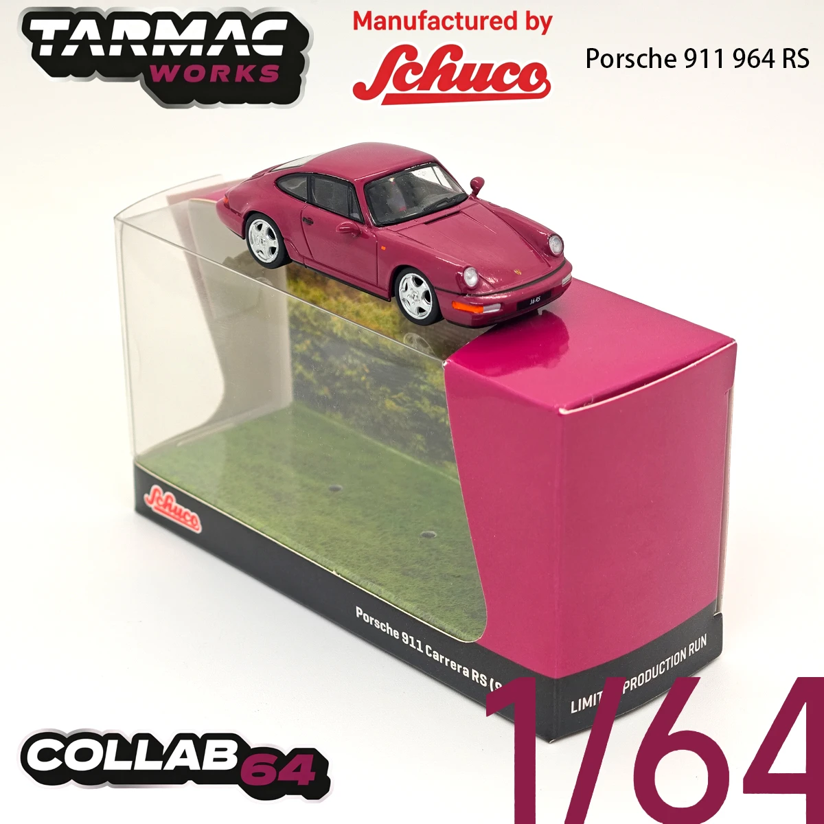 In Stock TARMAC WORKS 1:64 T64S-017-RS COLLAB64 Porsche 911 964 RS Diecast Car Model Ready To Ship