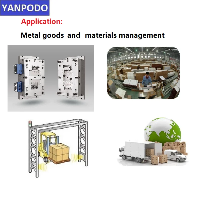 Yanpodo US 902-928MHz UHF RFID long range 1-25m anti metal tag works temperature resistance with high performance for warehouse