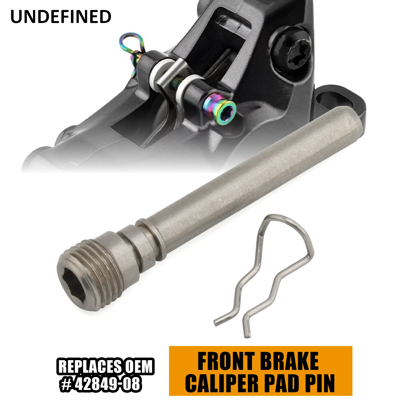 

Передний тормозной суппорт мотоцикла, колодка из нержавеющей стали для Harley Touring Road King Electra Street Glide Road Glides 2008-2023