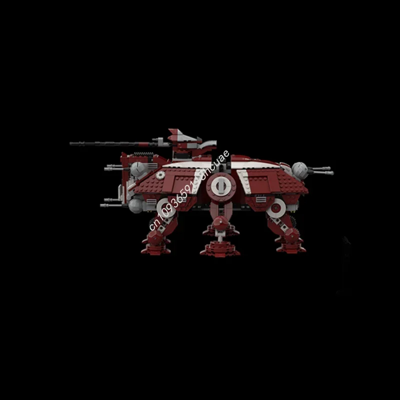

НОВЫЙ 973 шт., Star Battle Coruscant Guard AT-TE Creeper, креативная детская кирпичная игрушка, Moc на день рождения, строительные блоки для праздничного подарка