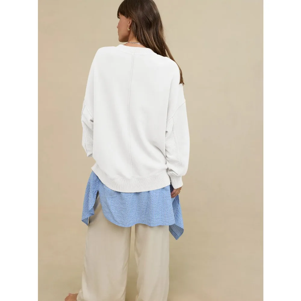 2025 Autunno Inverno Nuova moda Felpa con cappuccio da donna Loose-Fit Casual Girocollo Top Abbigliamento da pendolare Y2k Abbigliamento donna