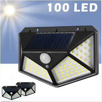 1/2/4pcs Solar 100 LED Light Outdoor Wall Lamp High Brightness Up And Down Luminous Lighting for Outdoor Garden Decoration