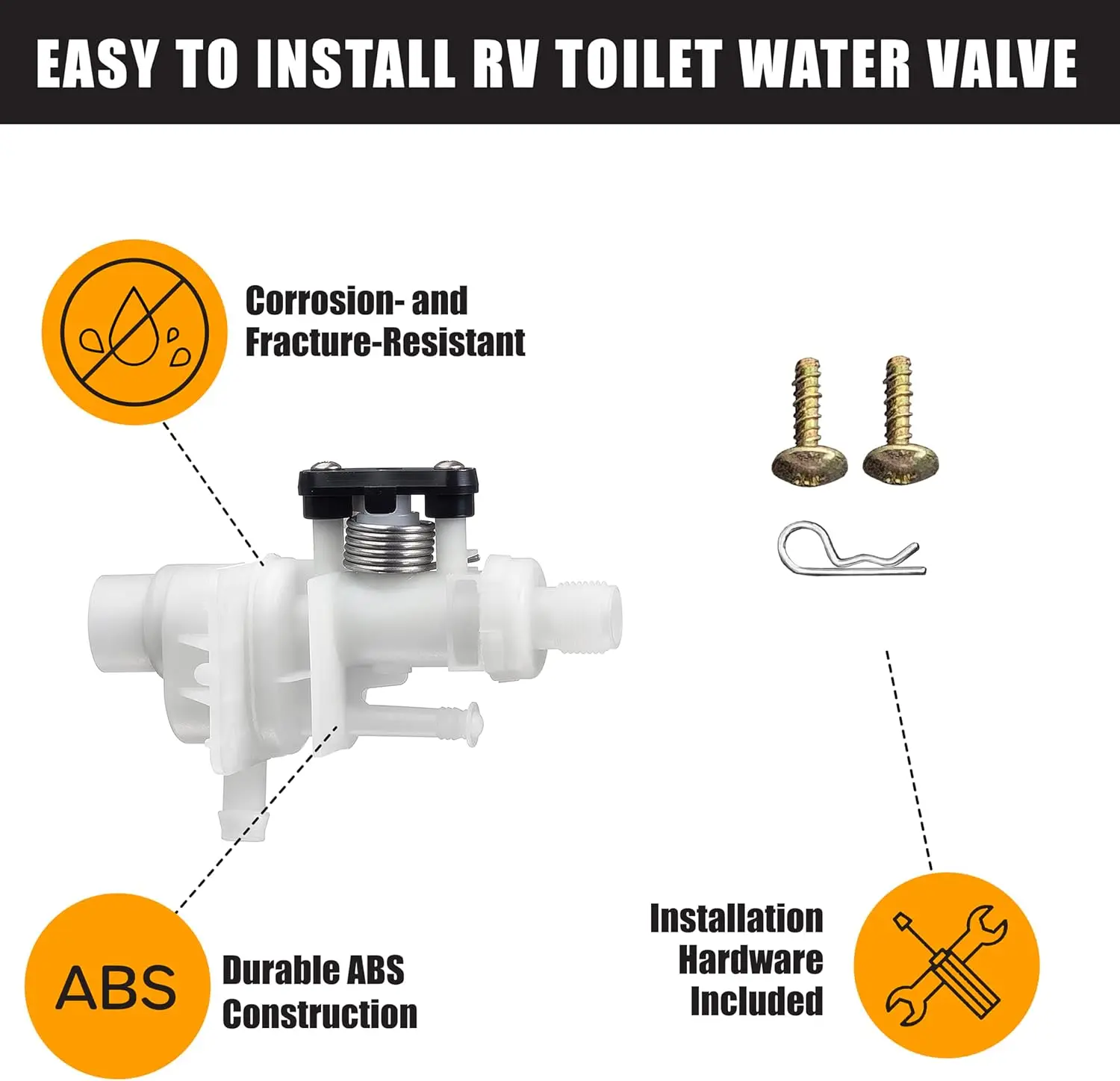 31113 Upgraded Toilet Water Module Service Kit, Compatible Replacement for Thetford Bravura Series - New 2024