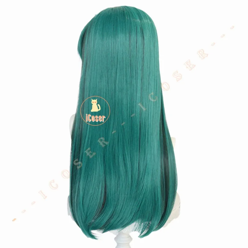 Anime Urusei Yatsura Lum Invader Cosplay Peruca, Longo Cabelo Verde, Acessório Ataru Moroboshi, Festa de Halloween para Mulheres, Garotas Adereços