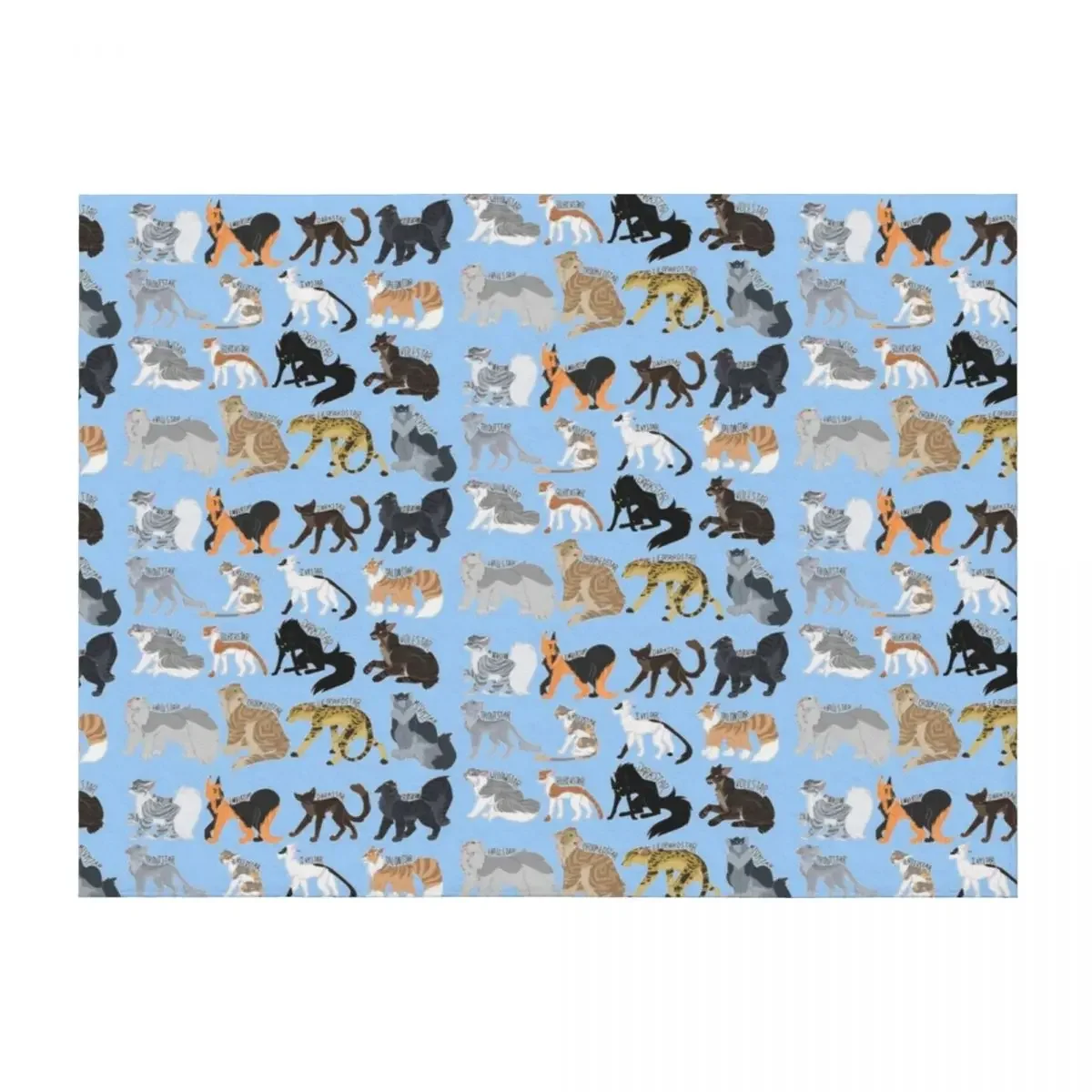 

Every Riverclan Leader Ever Throw Blanket Comforter Hairys halloween Luxury Thicken Blankets