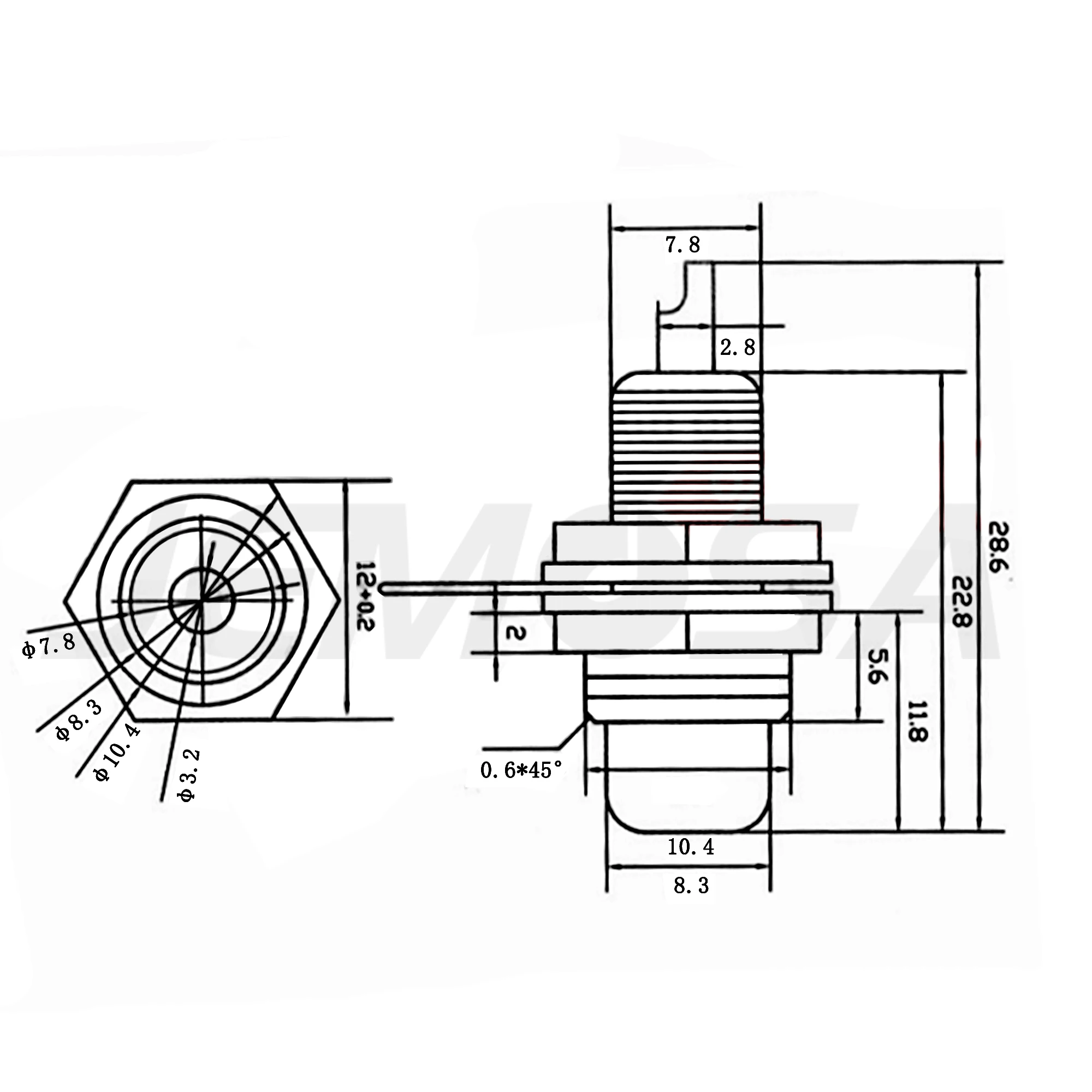 Audio Jack RCA Connector Female Socket Speaker Terminal Chassis Panel Mount Connector Cycle Nut 3.5mm AV AMP Audio Plug