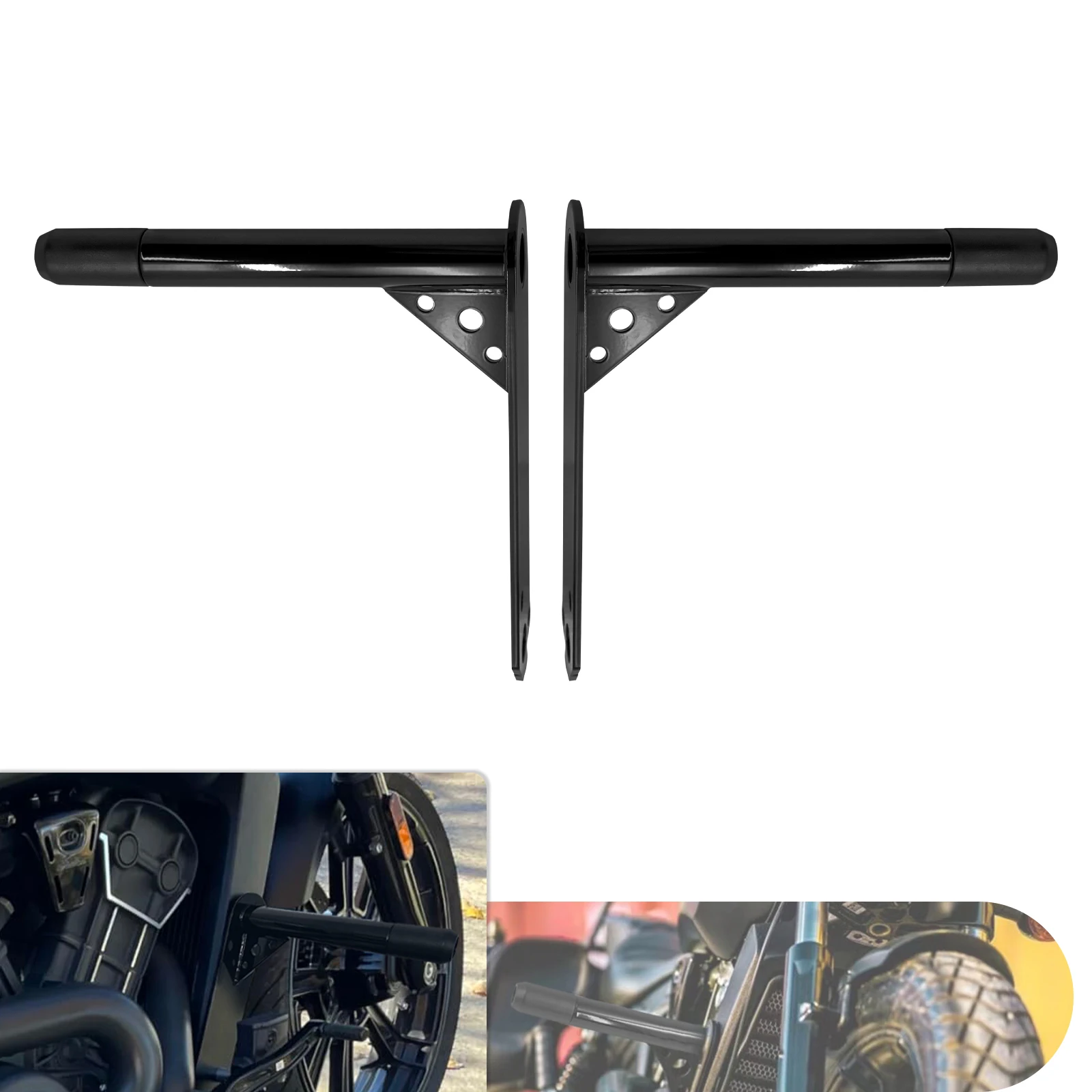 

Motorcycle Crash Bar Bumper Front Highway Foot Peg Engine Guard Falling Protectors Bumpers For Indian Scout Bobber 2014-2024