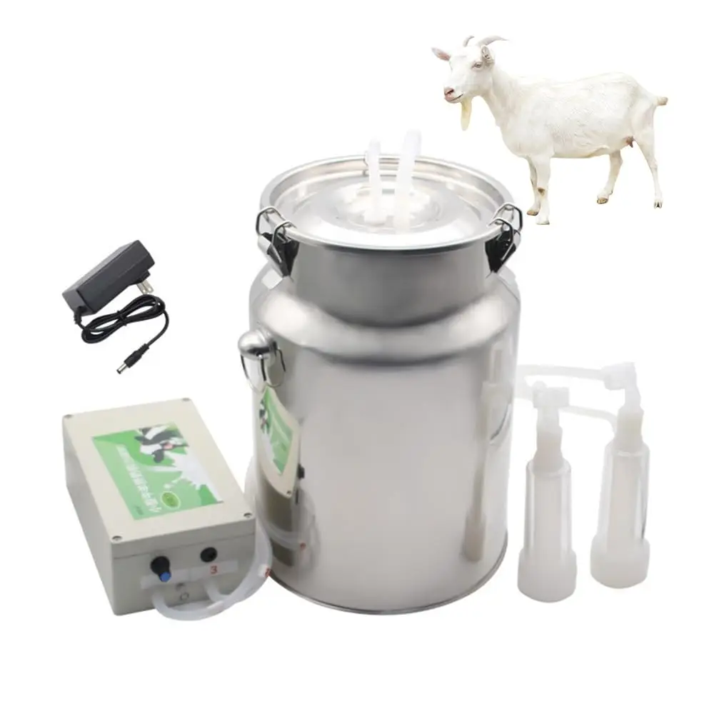 5-10L goat milking machine, rechargeable host, pulsation speed regulation, automatic stop of milking machine when filled