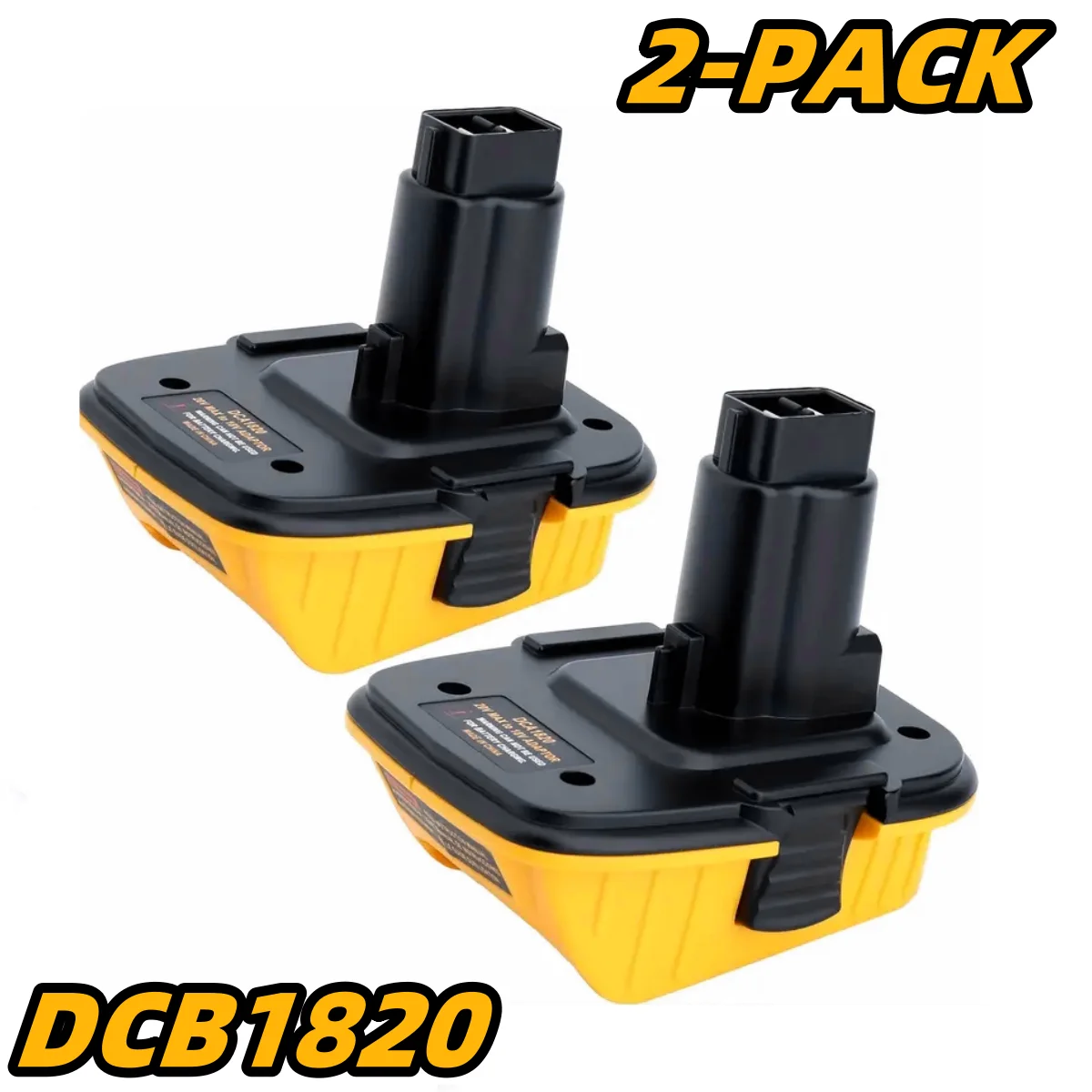 

2 Pack DCA1820 Adapter Replacement for Dewalt 18V to 20V Adapter, for Dewalt 20V Li-Ion Batteries DCB206 to Fits for Dewalt