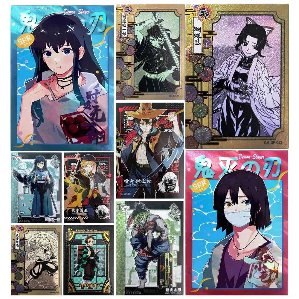 

Anime Demon Slayer GP SSP EX SPR Kamado Nezuko Shinazugawa Sanemi Kochou Shinobu collection card Children's toys Board game card