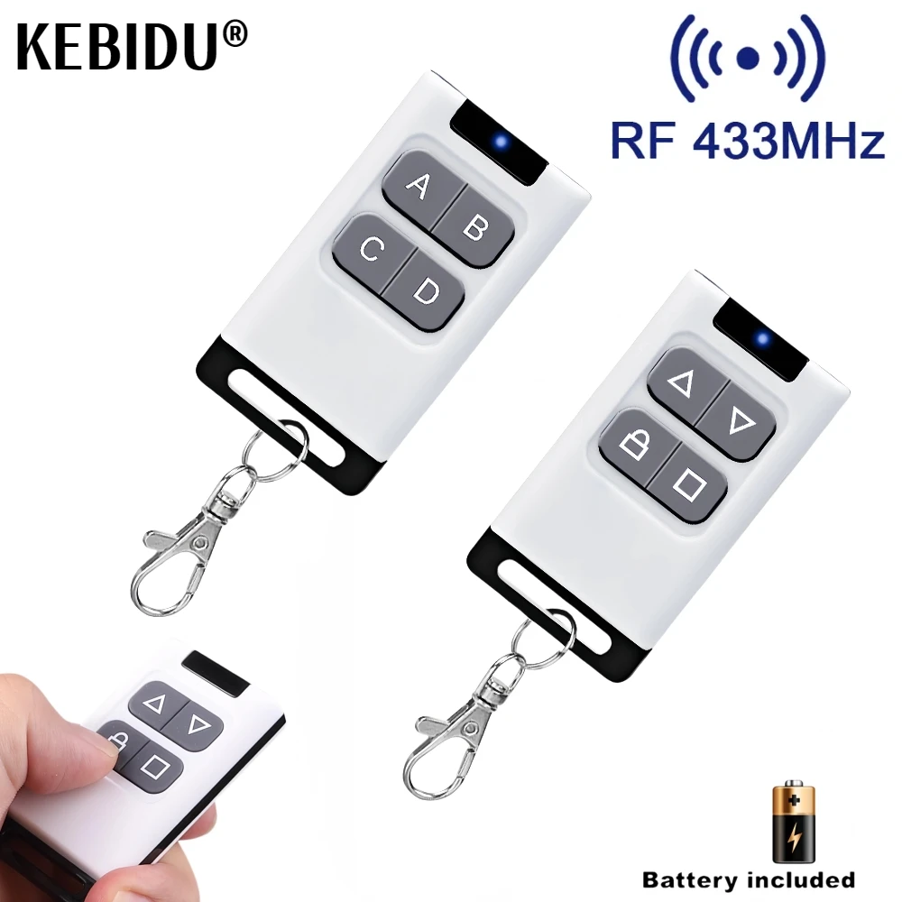 Wireless RF 433MHz Auto Copy Remote Control Electric Garage Door Opener Controller Duplicator Clone Cloning Code Transmitter