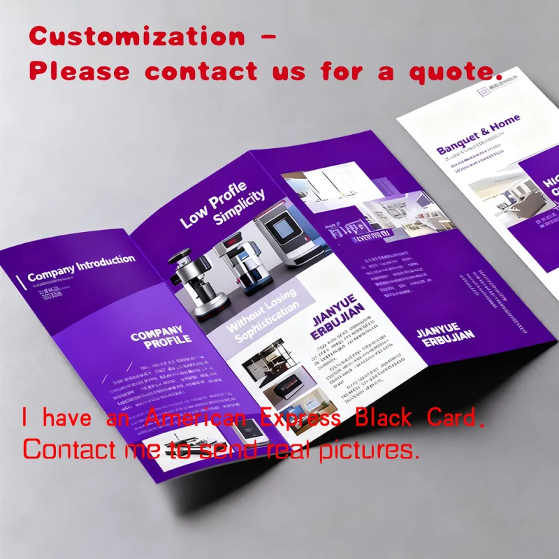 

custom.Private Design Customized Tri-fold Flyer Printing Advertising Paper Printing Service A4 Size Brochure