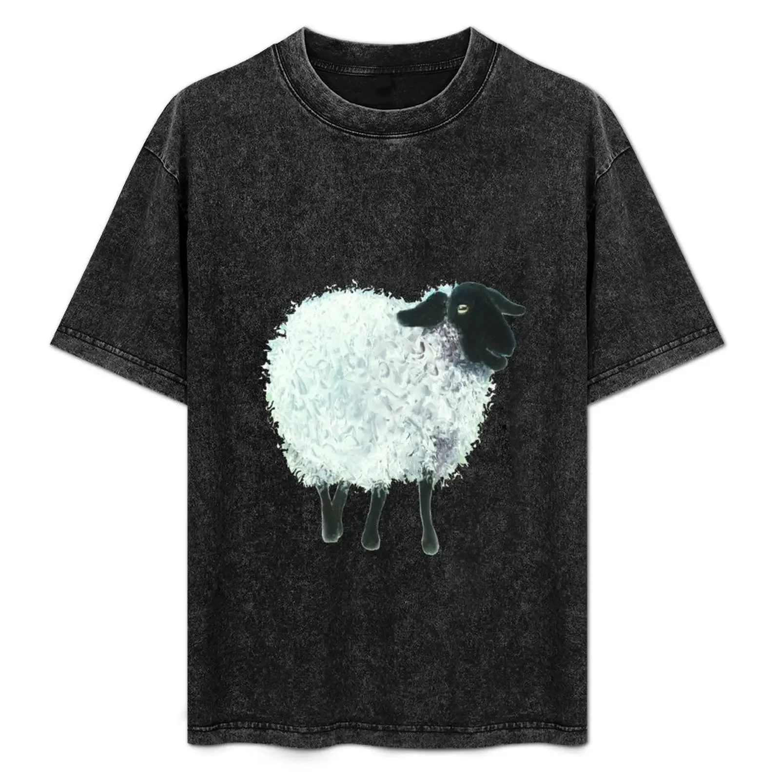 

Suffolk sheep painting T-Shirt baggy shirts blue archive custom t shirt blue lock mens white t shirts