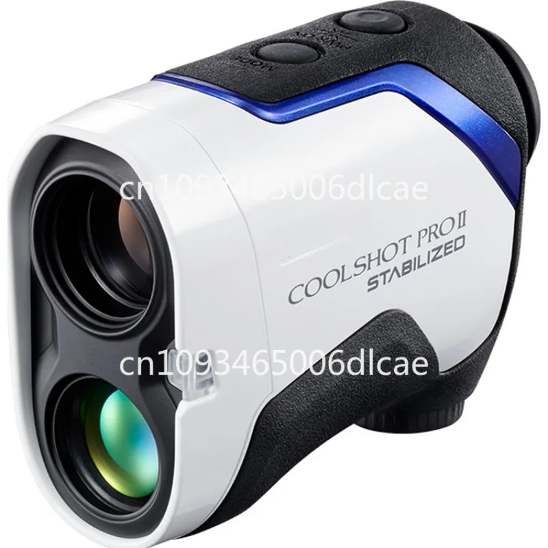 Golf laser rangefinder slope stabilization and shock absorption