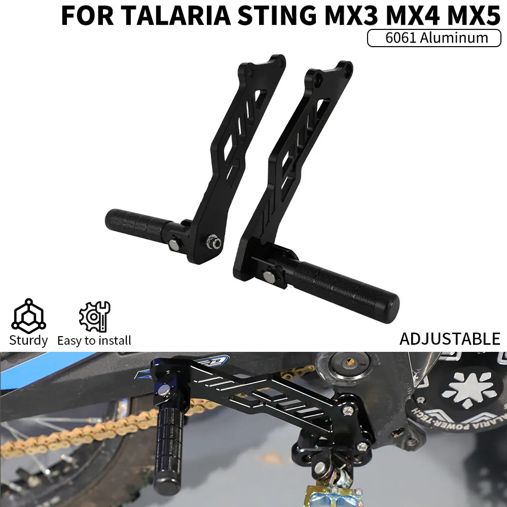 أوتاد القدم مسند القدمين بدواسات CNC لـ Talaria Sting MX3 MX4 MX5 ملحقات الدراجة الترابية الكهربائية والدراجات النارية #1