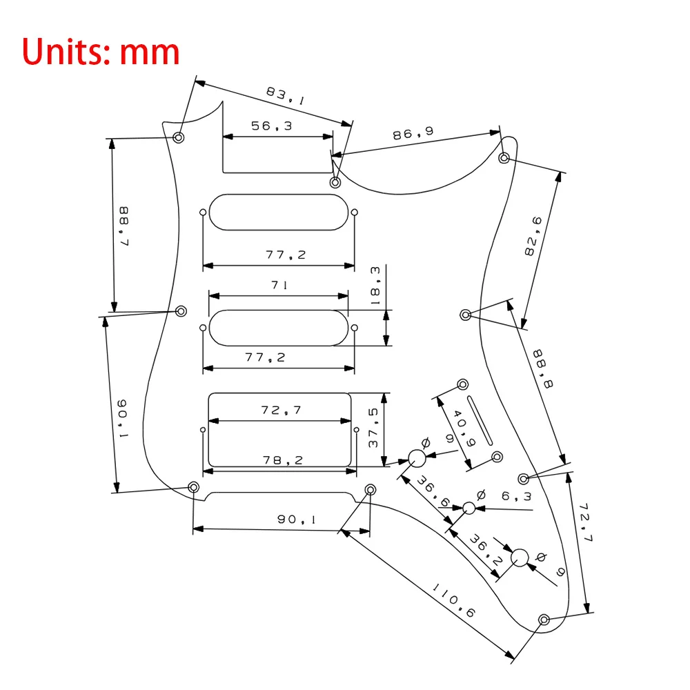 Electric Guitar Guard, Ibanez azes2204, Alloy Wire Drawing Metal Plate, Electric Guitar Panel