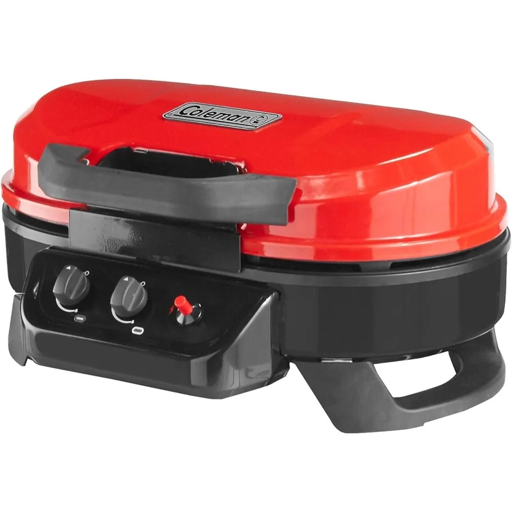 BBQ Grills,Portable desktop propane grill with 2 adjustable burners and ignition device,BBQ Grills.