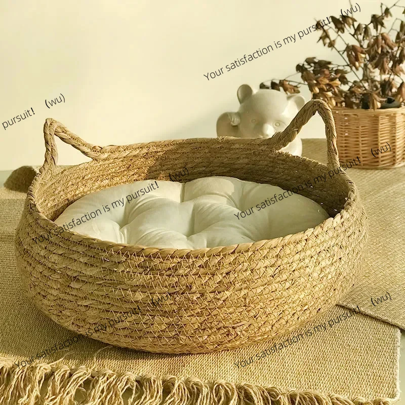 ZOCI-Pure hand-woven rattan  nest four seasons universal warm pad removable washable winter