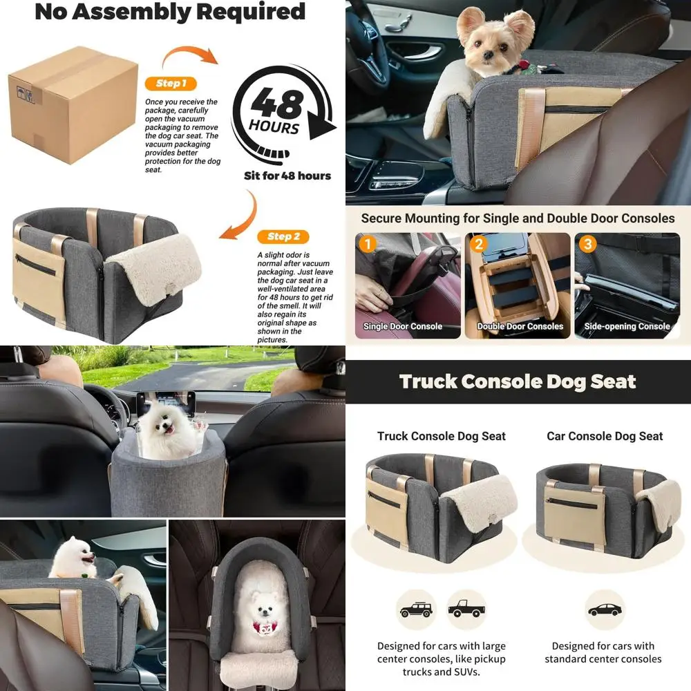 

Прочное сиденье для собак для больших консольных транспортных средств — идеально подходит для собак до 18 фунтов