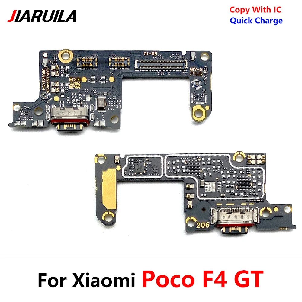 

20 Pcs For Xiaomi Poco F4 GT USB Charging Dock Port Socket Jack Connector Charge Board Flex Cable