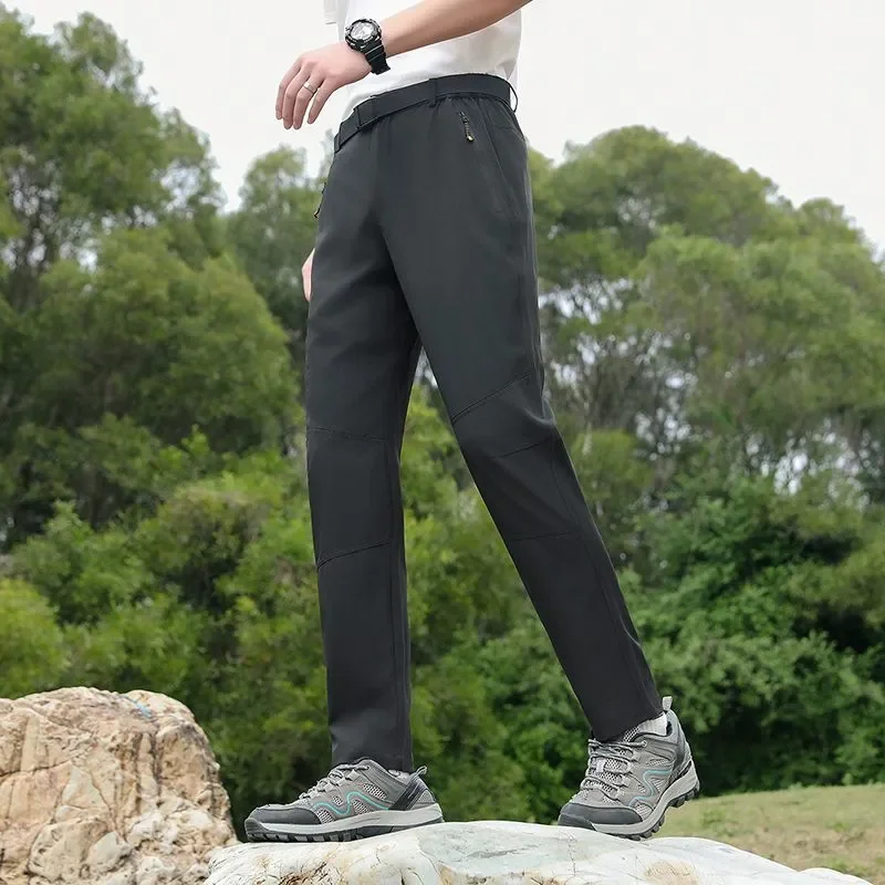 

Летние тонкие брюки для альпинизма, водонепроницаемые уличные свободные дышащие прямые повседневные быстросохнущие брюки