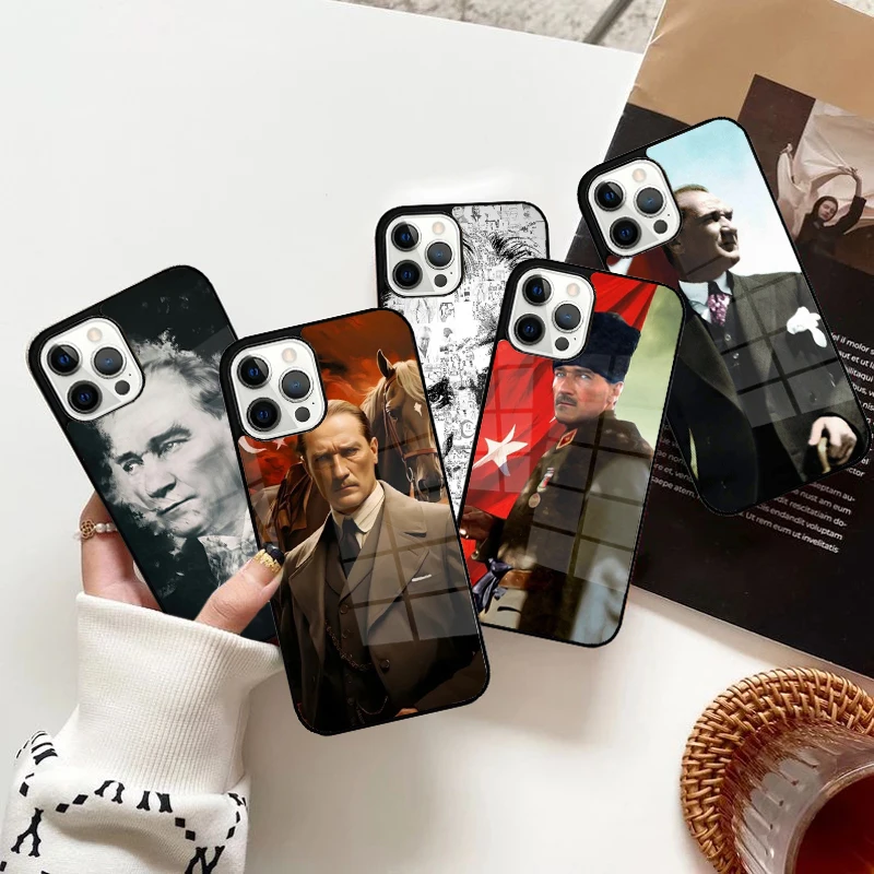 Mustafa Kemal Atat � � rk Handyhülle Stark magnetisch für iPhone 15 16 14 13 Pro Max 11 12 Mini