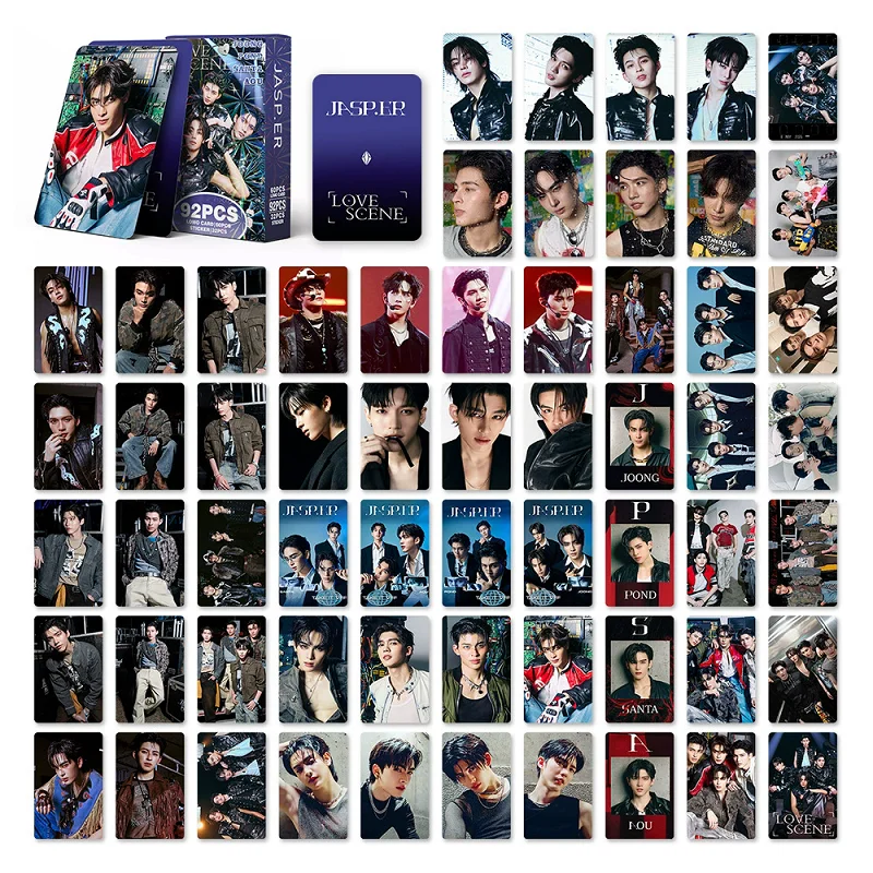 92 Piezas/Set JASP.ER Love Scene Lomo Cards Joong Pond Santa Aou Photocards con Pegatinas de Regalo Colección para Fans