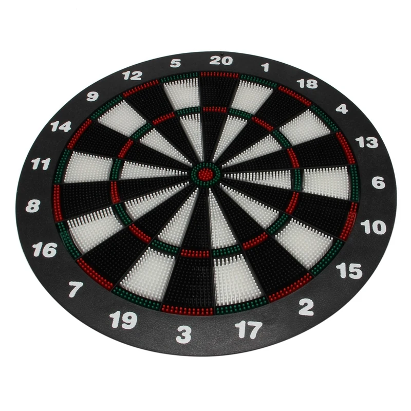 Hot Dart Board 16.4 Inch With 6 Rubber Safety Tip Darts Dartboard Game Set Office Relaxing Sport Family Leisure Time