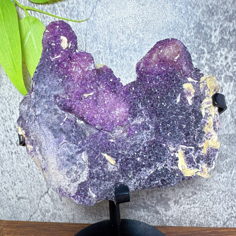 Natural Purple Fluorite Mineral Specimen Quartz Rock Crystal Cluster Healing Home Decor Gift
