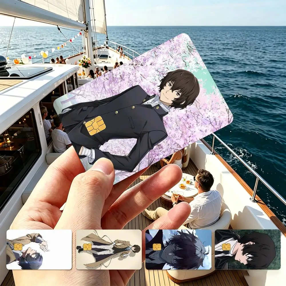 B-Bungo Stray Dogs D-Dazai Suicide  Credit Card HD Stickers Game Card Decal Small Chip Waterproof Sticker Gift