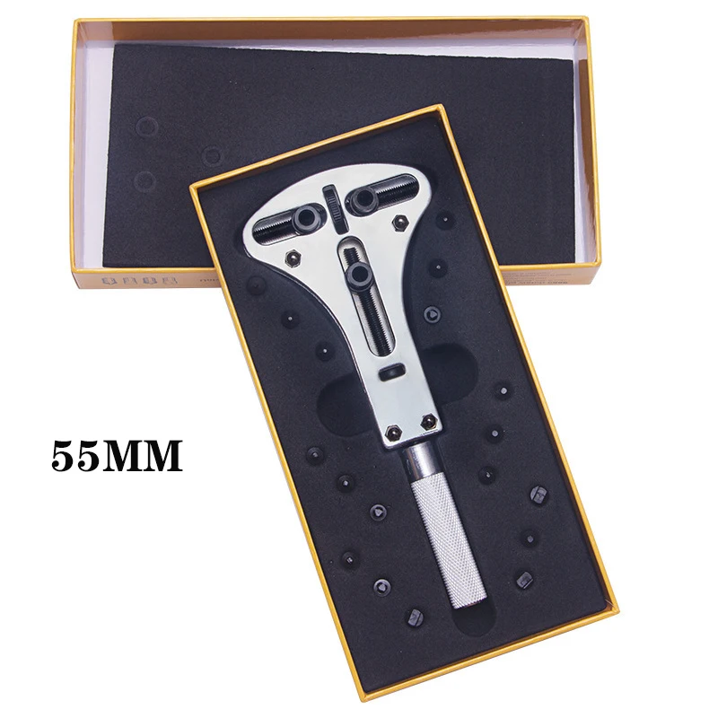 

Multifunction Watch Repair Tools Kits Watch Back Cover Opener Adjustable Screw Back Remover Wrench Repair Tools 55MM