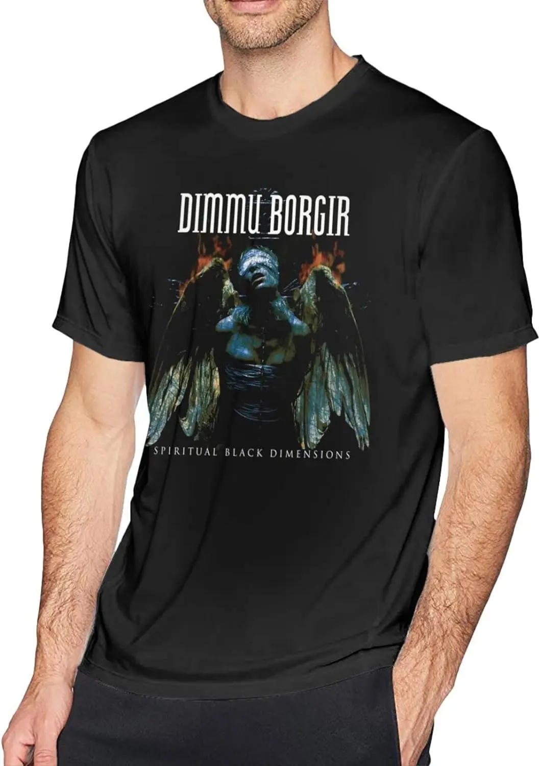 Dimmu Borgir Spiritual Black Dimensions T Shirt Man's Summer Round Neck Short Sleeve Tops Vest