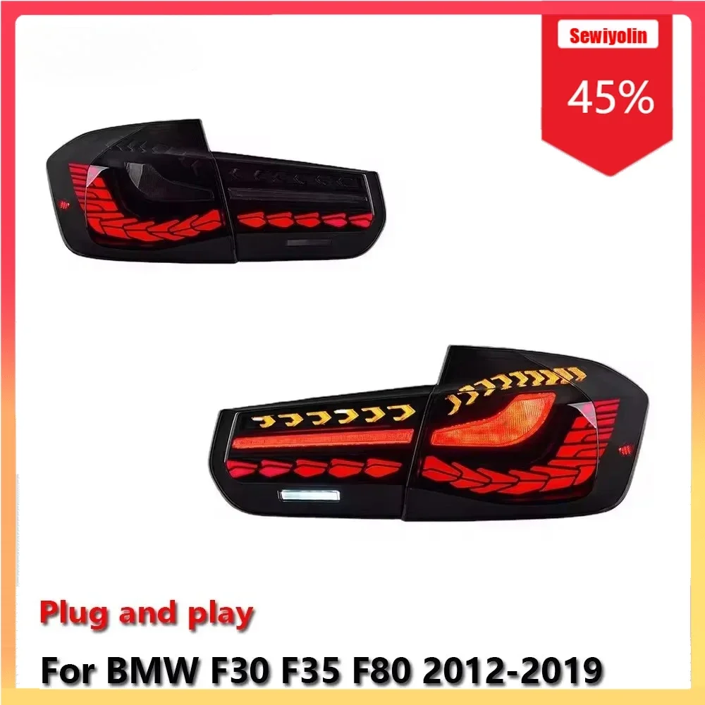 

Автомобильный светодиодный задний фонарь, аксессуары для BMW F30 F35 F80 2012-2019, автоматический задний противотуманный фонарь DRL, стоп-сигнал, указатель поворота, вилка и Pl