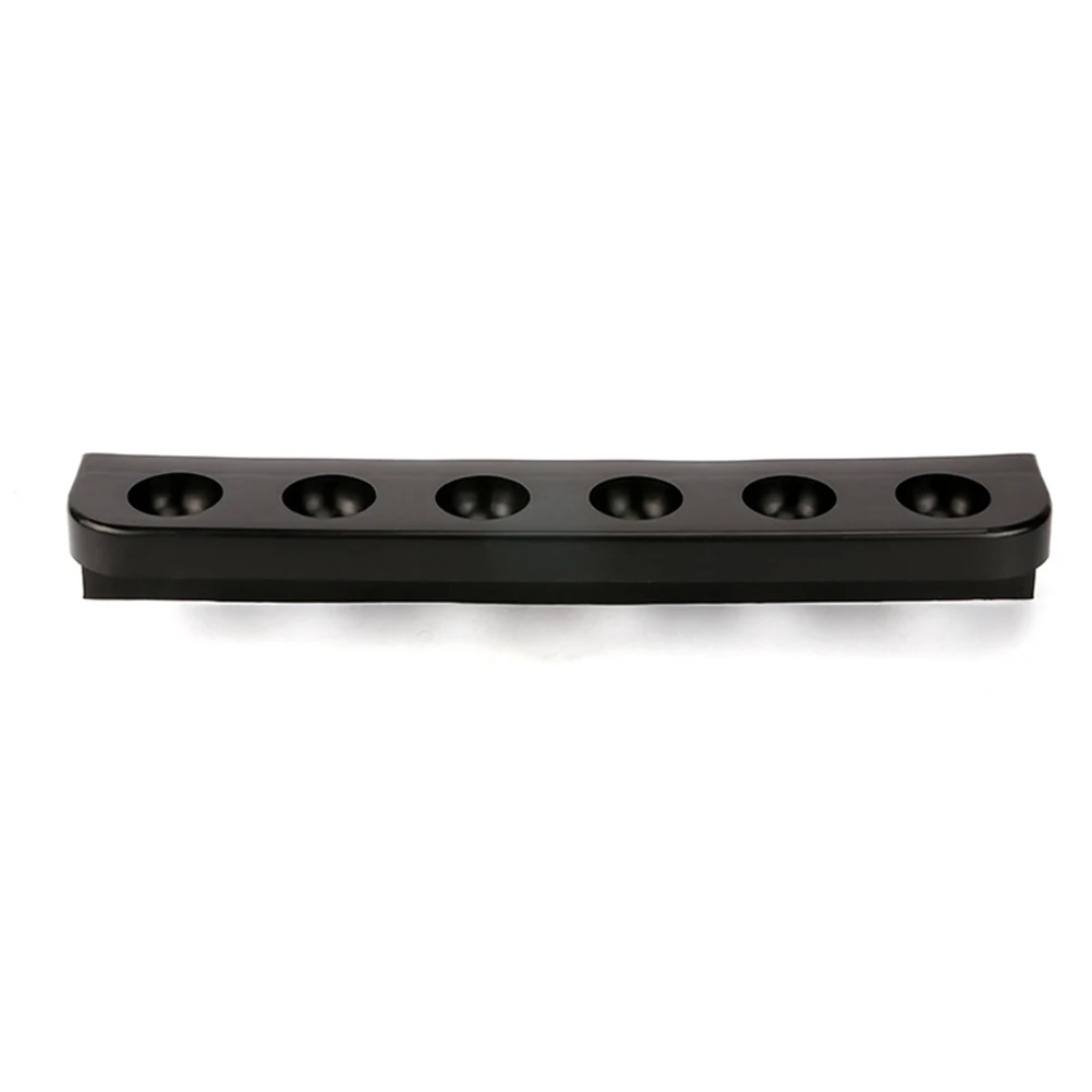 

2pcs Pool Cue Mounted Storage Bracket Durable Plastic 6 Hole Design Protect Deformation Pool Table
