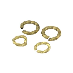 1 pz ottone massiccio torsione aperta O Ring cucitura rotonda anello di salto portachiavi indumenti scarpe artigianato in pelle connettore fai da te CLOXY