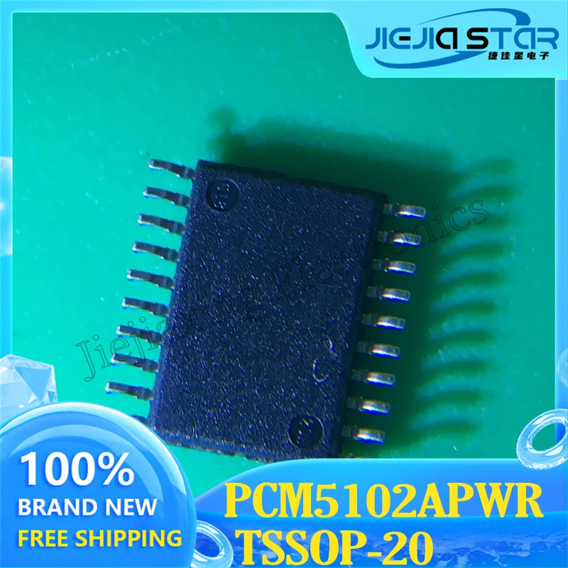 Elektronika 2023 + PCM5102APWR PCM5102A SMT TSSOP20 Brand nowy oryginalny oryginalny dekoder DAC Chip 3 ~ 10 szt darmowa wysyłka