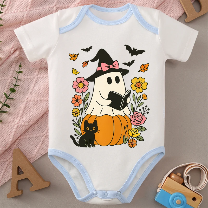 

My First Halloween Bat Print MINISO Pure Cotton Baby Jumpsuit Cloths Onesie Bodysuit for 0-12 Months Newborn Best Gift for Baby