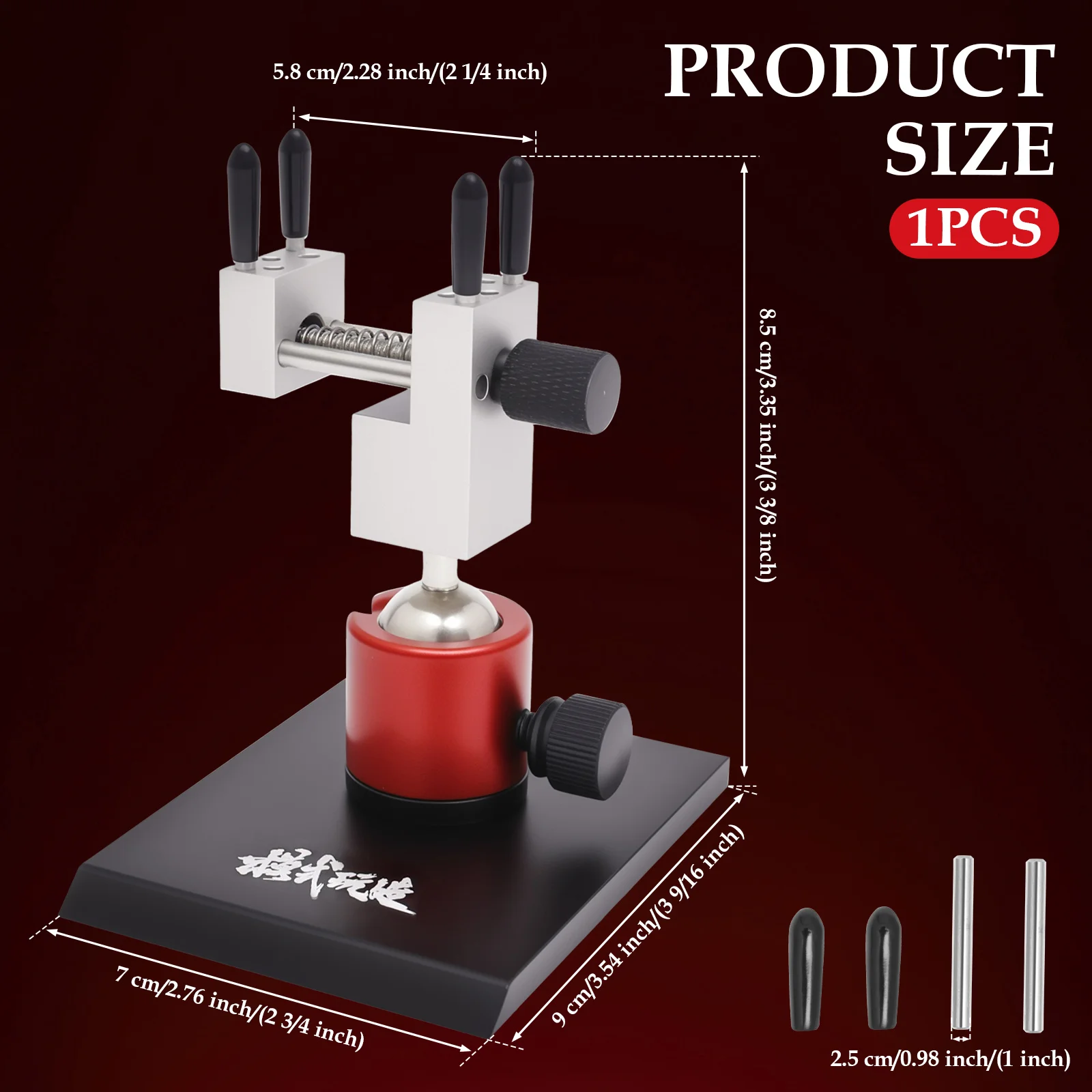 High Precision Split Bench Vise Small Bench Vice Table Top Clamp Adjustable 360° Rotatable for Model Making Hobby DIY Accessory