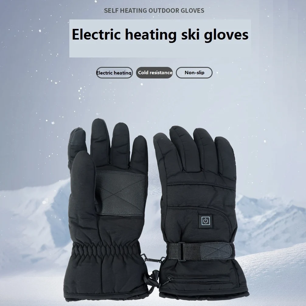 Winter Outdoor Glove 4.5V Heating Keep Warm Gloves Windproof Waterproof Unisex, for Cycling, Skiing,