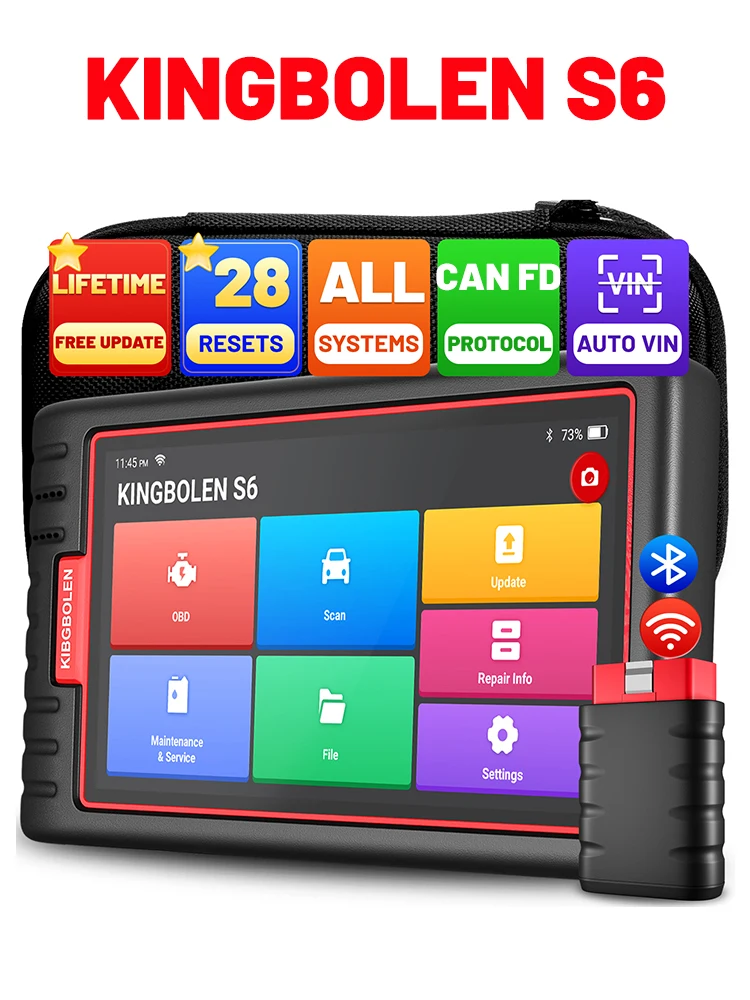 KINGBOLEN S6 OBD2-Scanner, professionell, alle Systeme, OBD2-Diagnosetools, Autoscanner, OBD, PK, ThinkTool, Thinkdiag 2, altes Thinktool